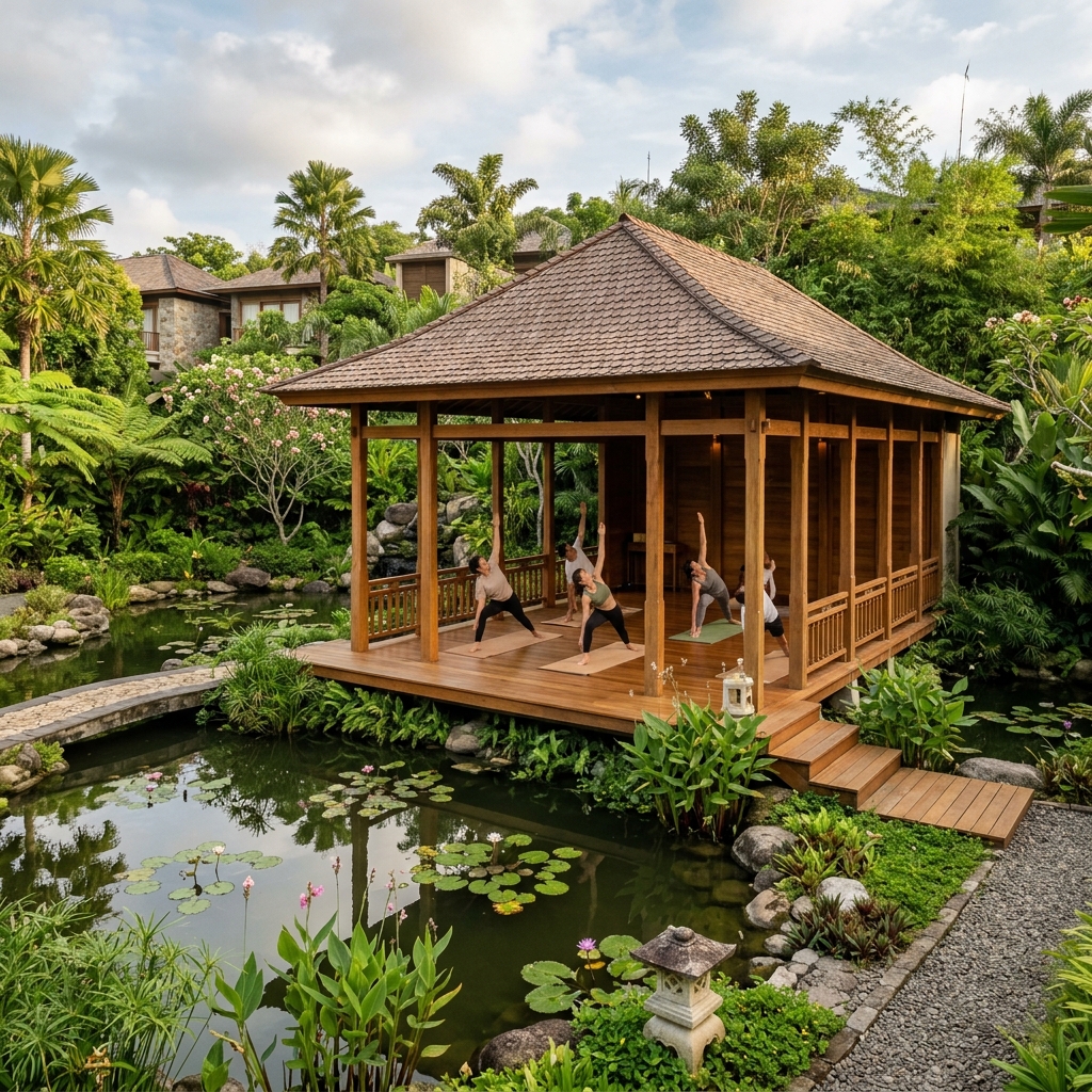 Open-Air Yoga Pavilion